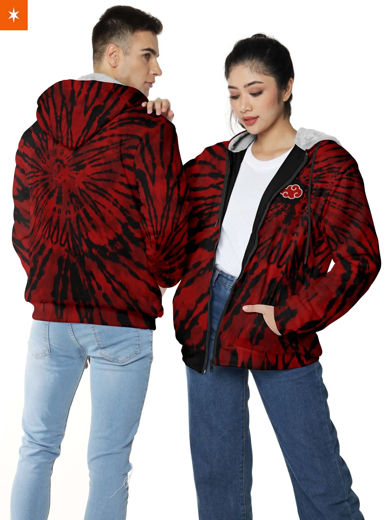 Akatsuki Tie Dye Velvet Hoodie