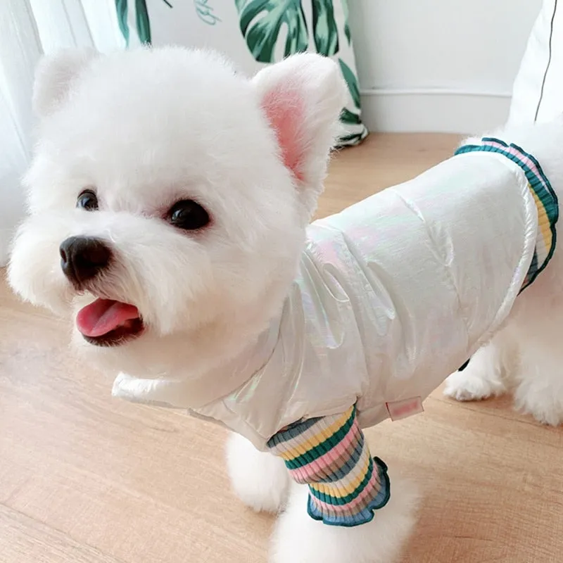 Betsy- Dog Cold Weather Coats. Cozy Waterproof Winter Dog Jacket, Thick Padded Warm Reflective Vest  for Puppy, Small & Medium Dogs. WickedYo