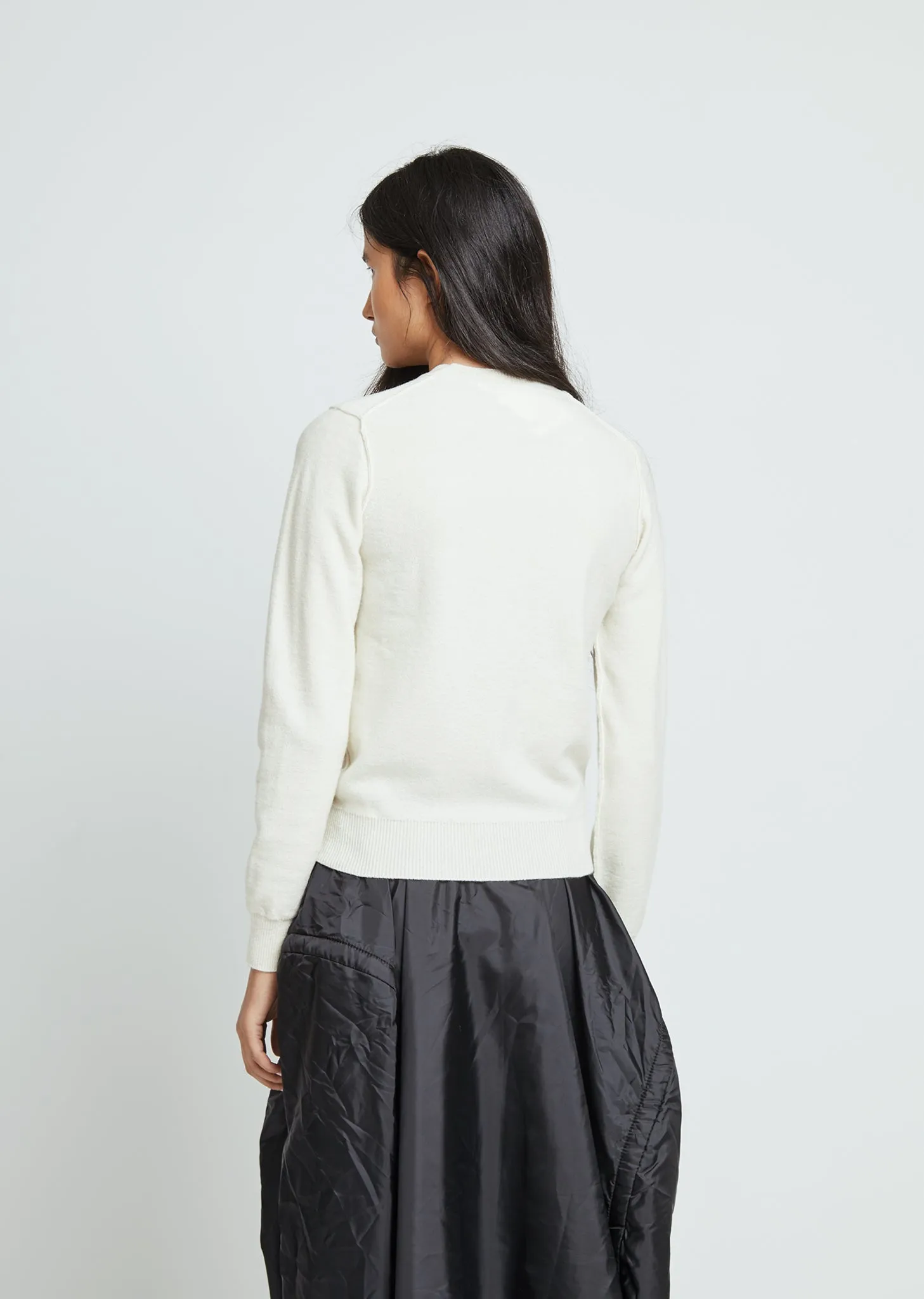 Carded Lambswool Crewneck Pullover
