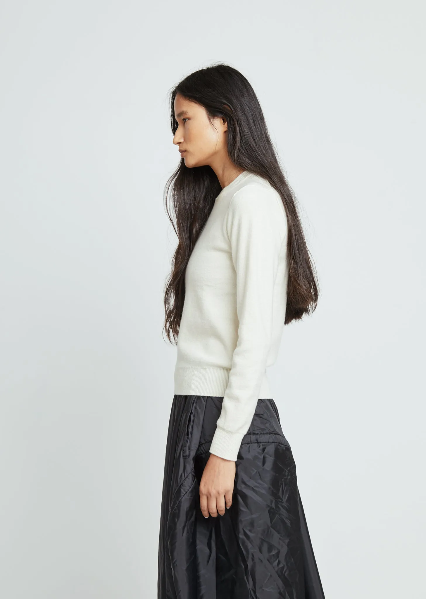 Carded Lambswool Crewneck Pullover