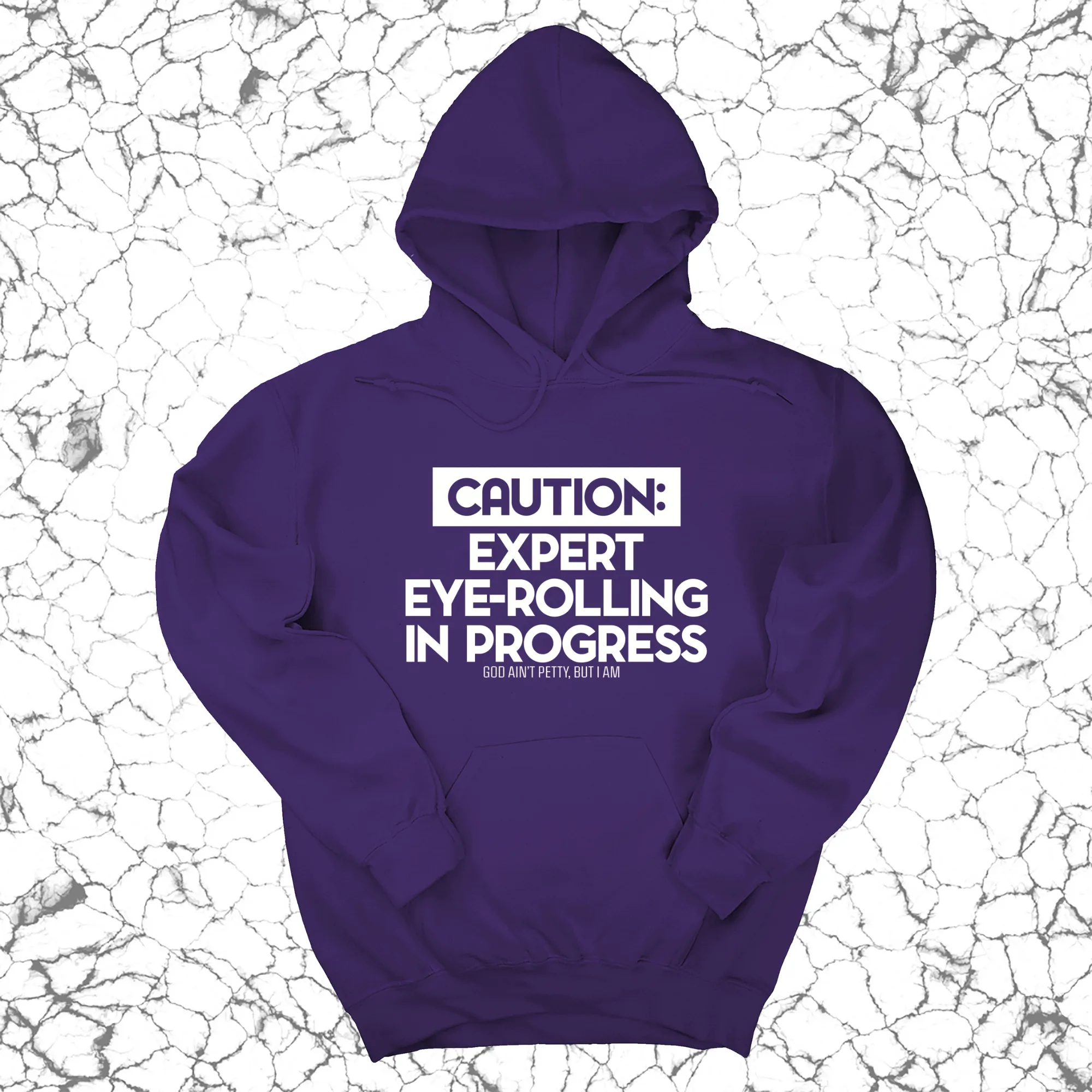 Caution Expert eye-rolling in progress Unisex Hoodie