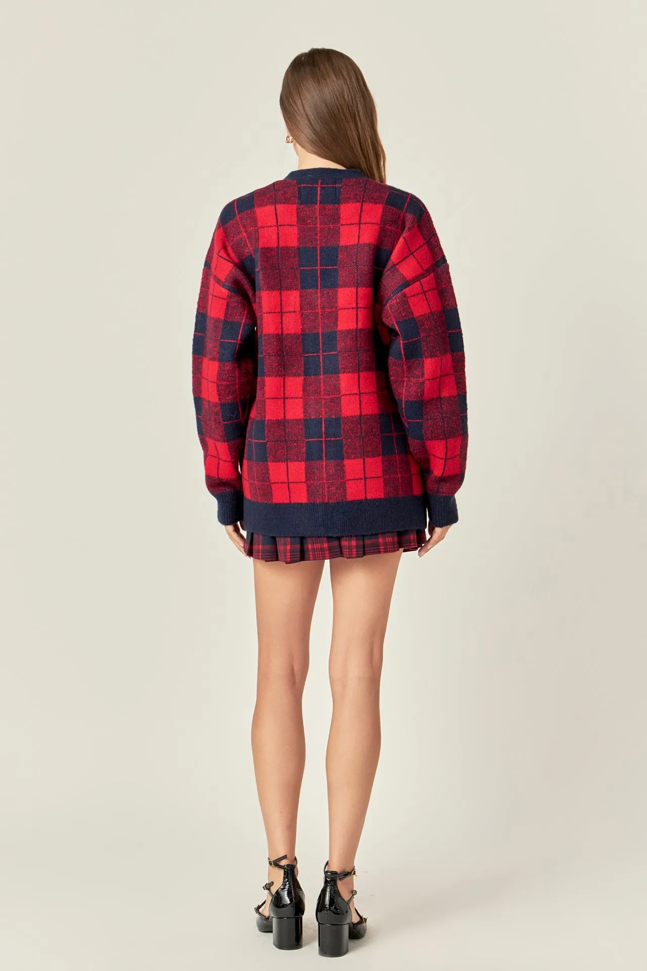 Check Cardigan