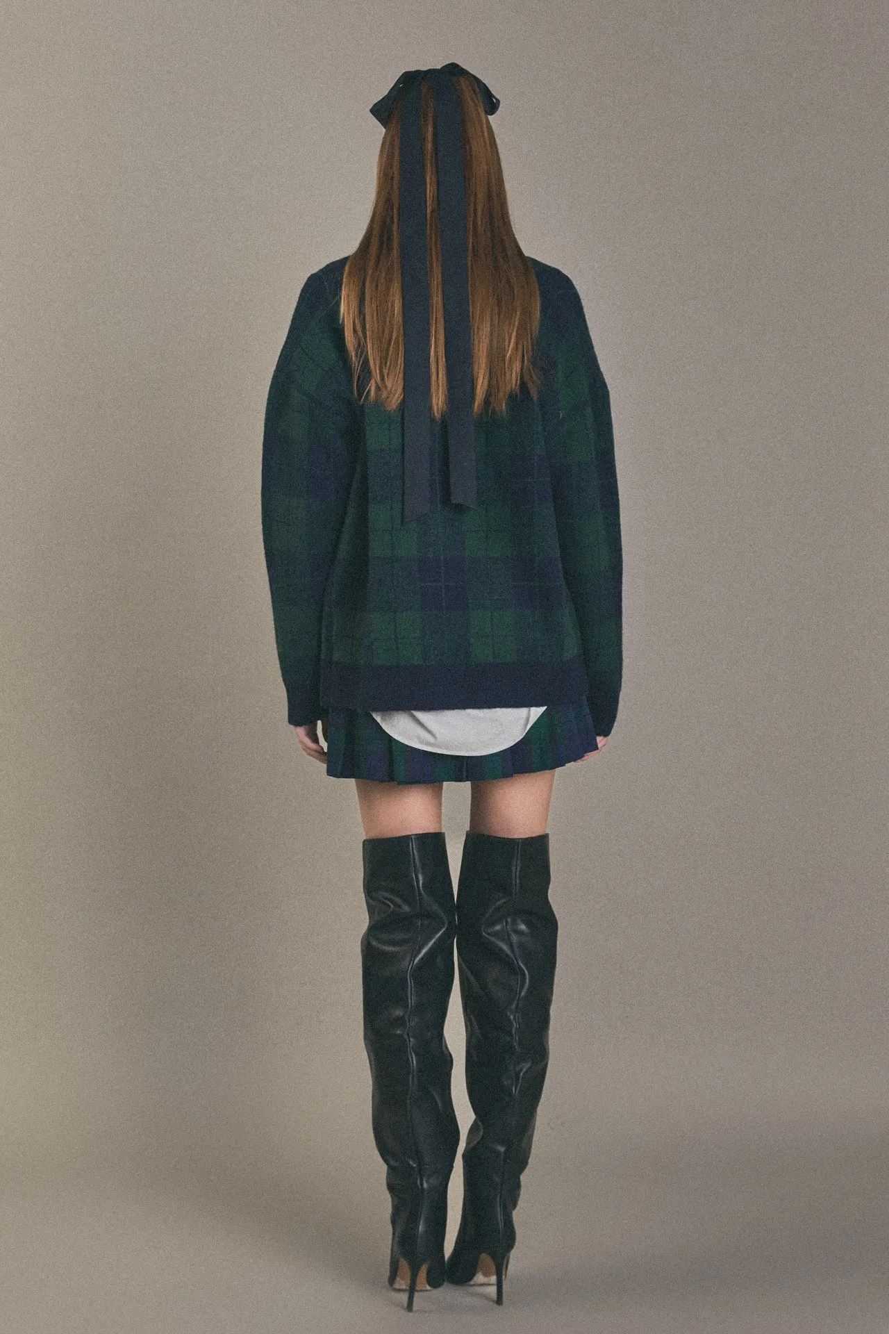 Check Cardigan