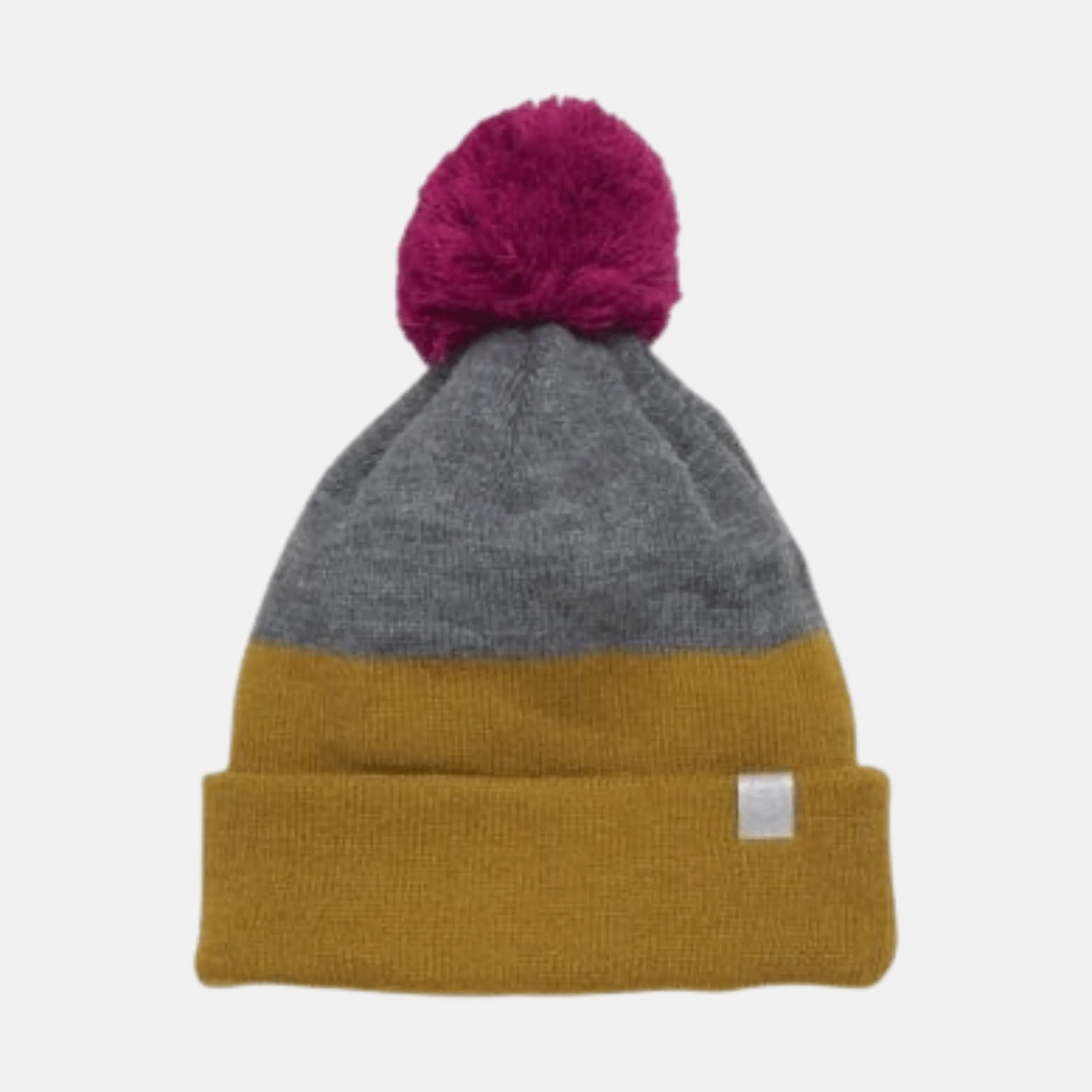 Color Kids Winter Hat Color Block- Dried Tobacco
