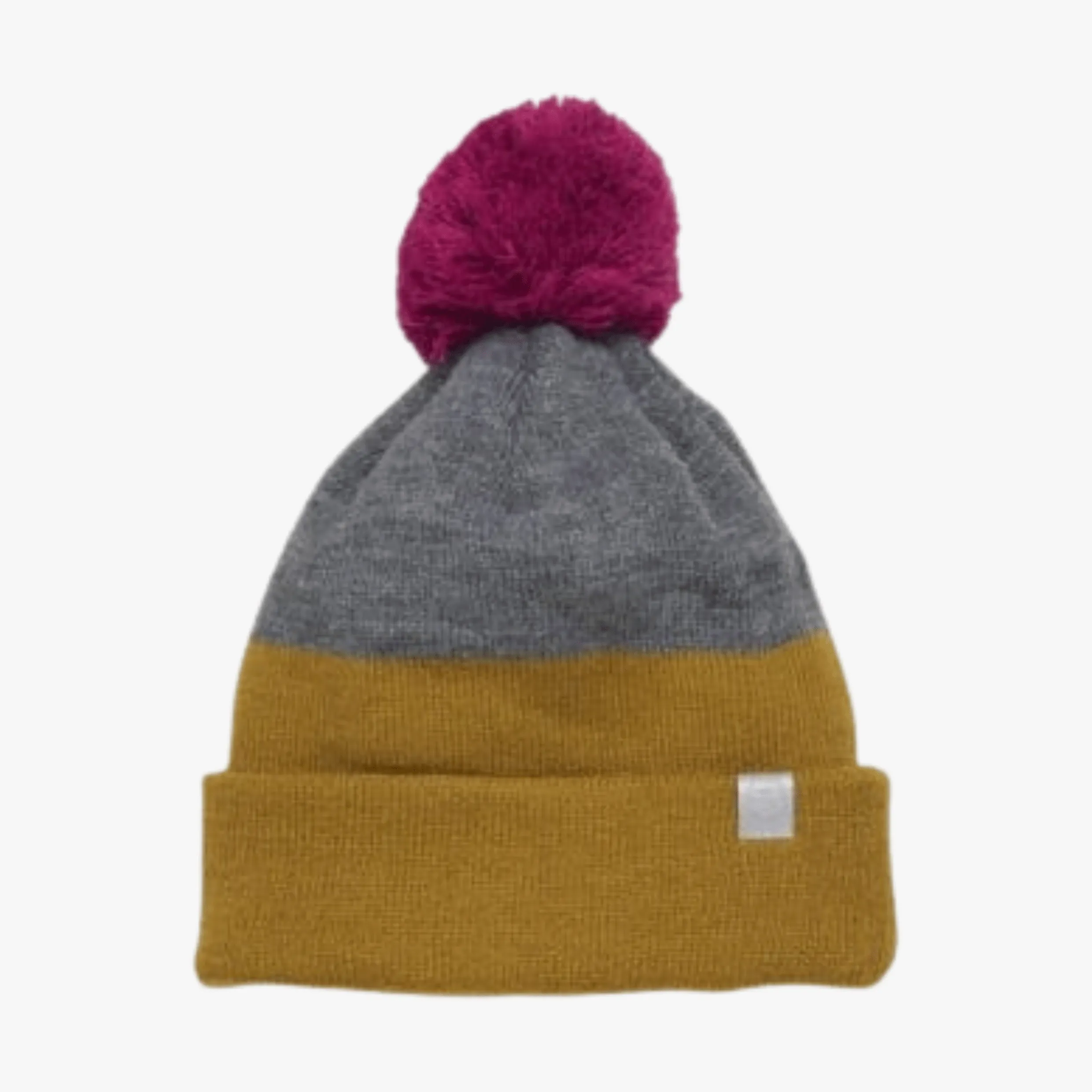 Color Kids Winter Hat Color Block- Dried Tobacco