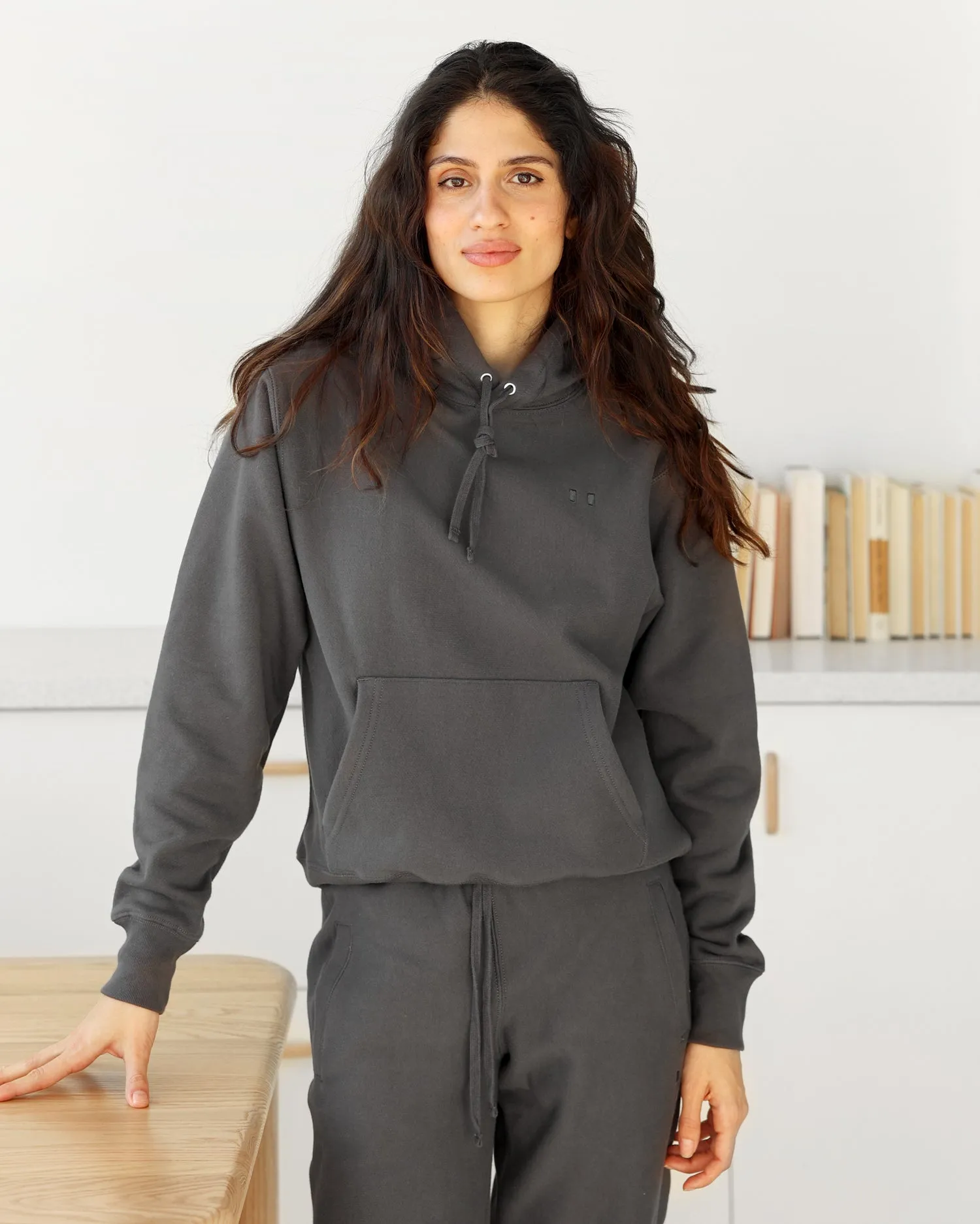 Cross Grain Hoodie Graphite - Unisex