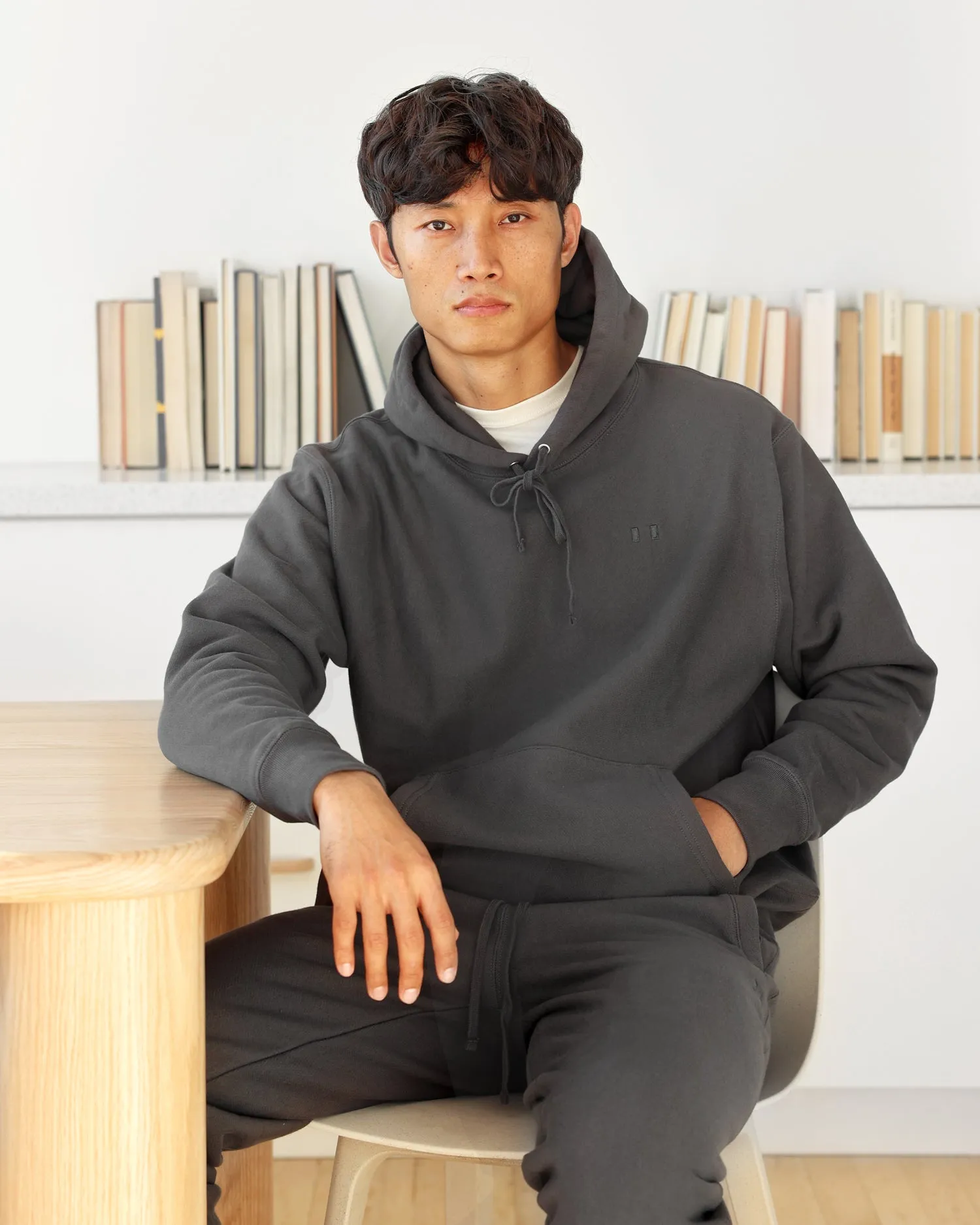 Cross Grain Hoodie Graphite - Unisex