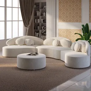 Fully Upholstered Indoor Furniture - Sofa Set - Allamanda