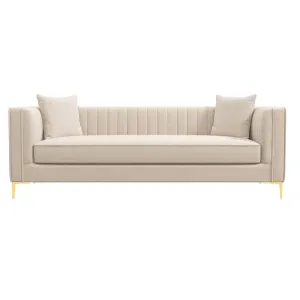 Fully Upholstered Indoor Furniture - Sofa Set - Flax