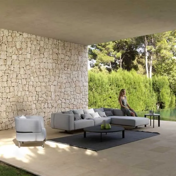 Fully Upholstered Outdoor Furniture - Sofa Set - Rabrian