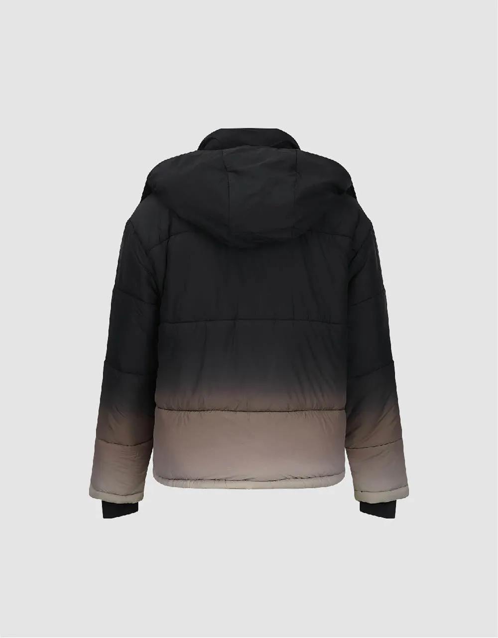 Hooded Gradient Padded Coat