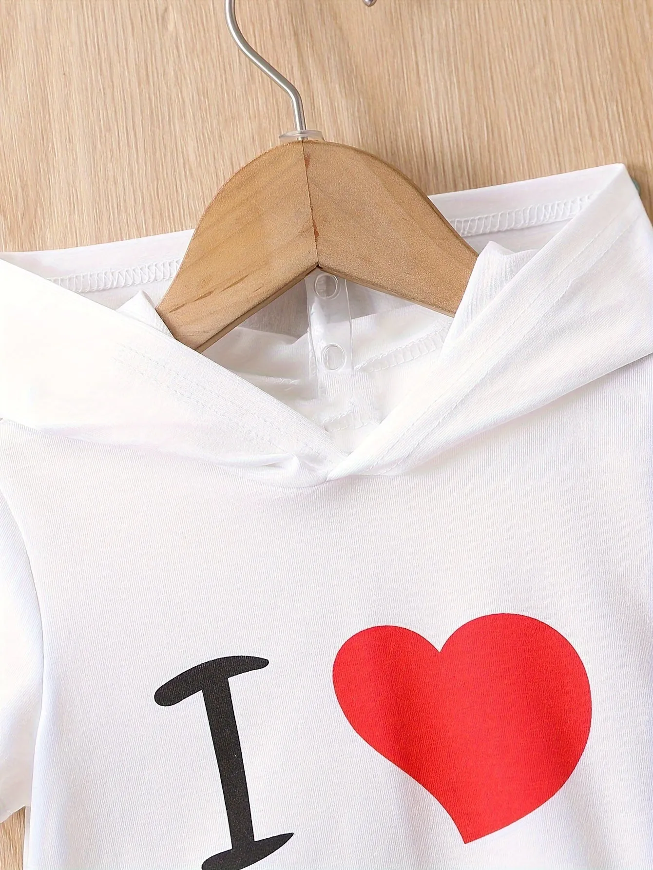 I Love Papa Summer Set Hooded Tshirt  Shorts for Baby Boy