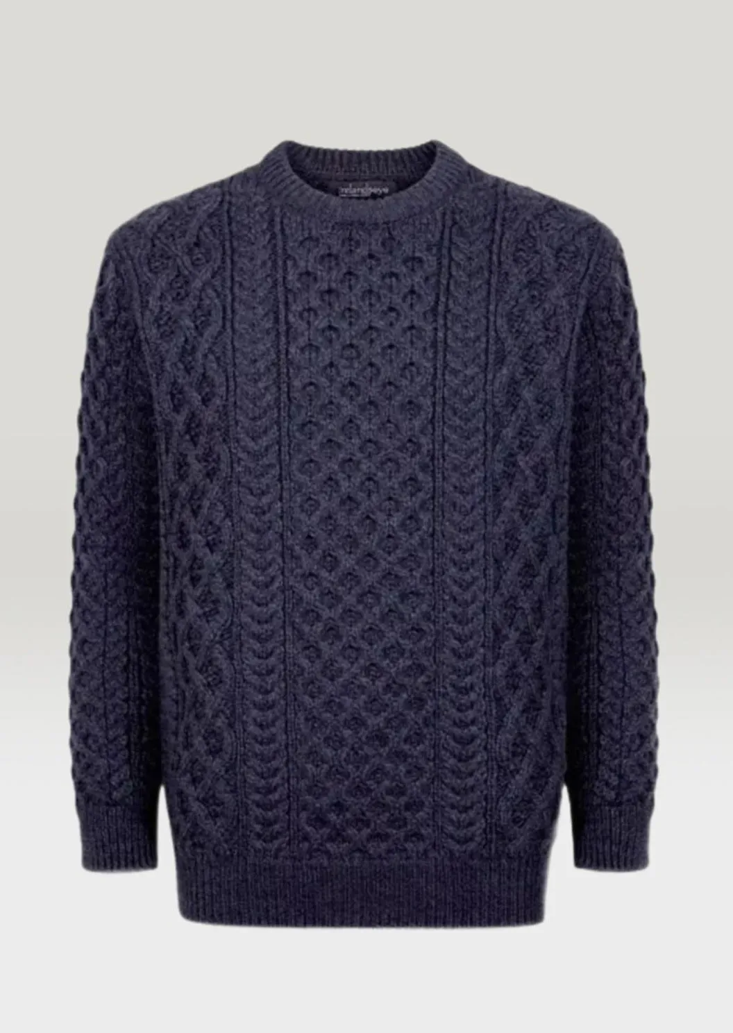 IrelandsEye Women's Aran Sweater | Navy