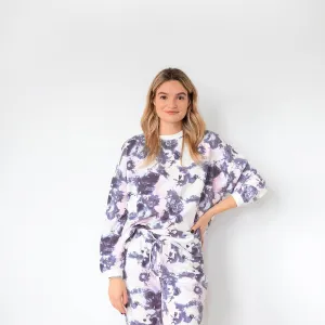 Ladies' Blue Pink Tie Dye Comfortwear Collection Joggers