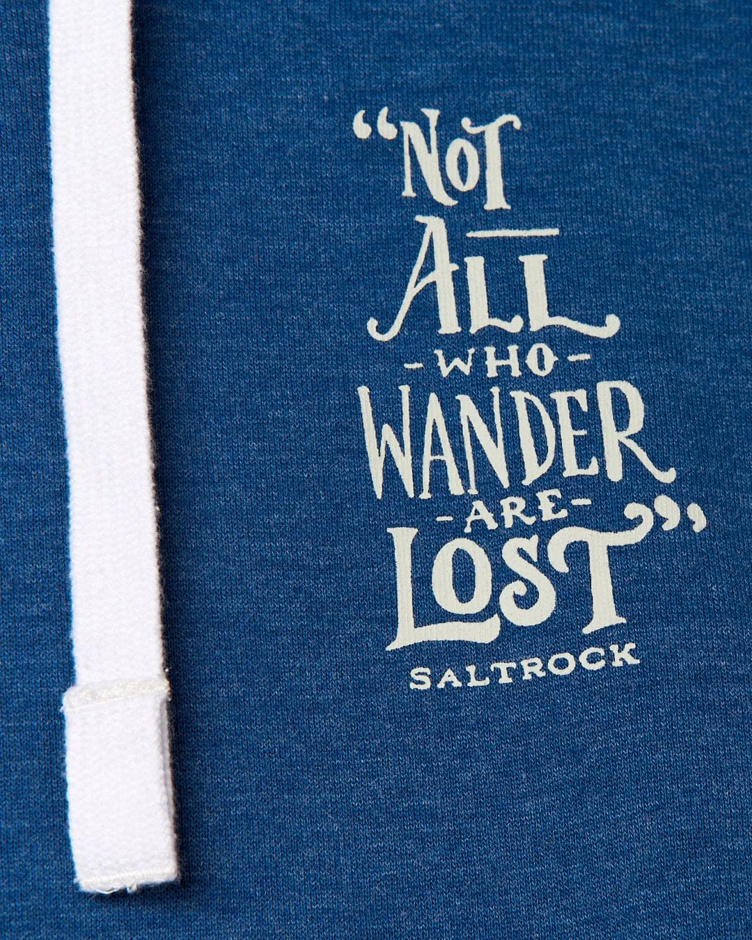 Lost Ships - Mens Pop Hoodie - Blue Marl