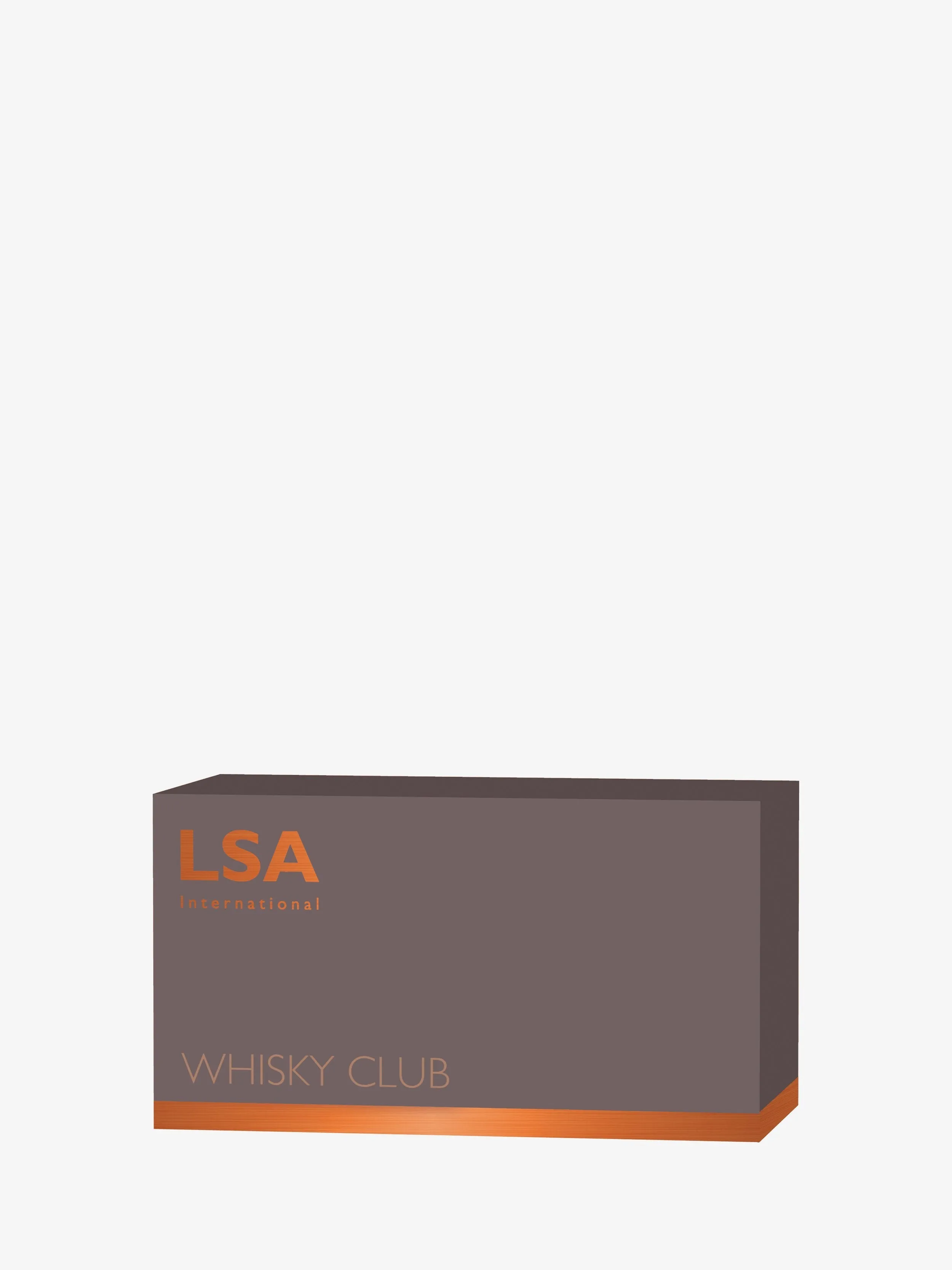 LSA International Whiskey Club Tumbler in Peat Brown - Set of 2