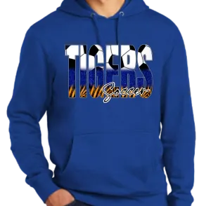 Marana Tigers Soccer District Unisex V.I.T. Super Soft Hoodie or Unisex Crewneck