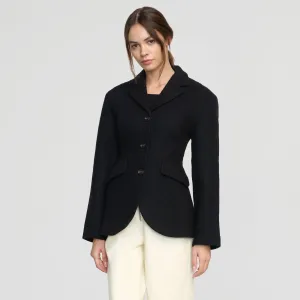 Marina Wool-Blend Sculpted Blazer