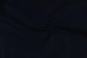 Matte Dark Blue Plain Wool Fabric