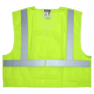 MCR Safety Type R Class 2 Breakaway Mesh Safety Vest - Yellow/Lime - CL2ML