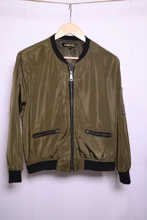 Mega Wear Olive Green Zipper Jacket – Medium