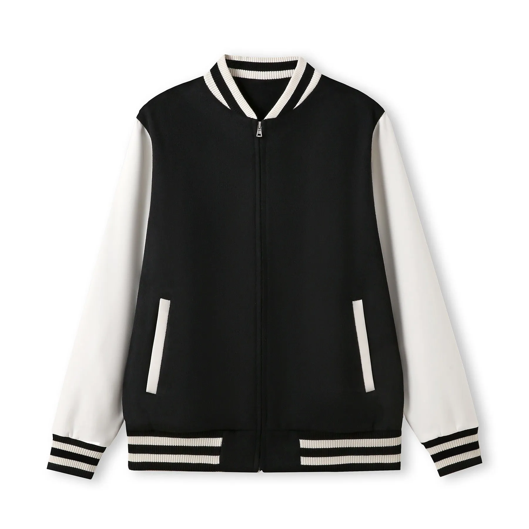 Men's/Unisex Wool Blend Soft Shell Varsity Jacket - F372WS