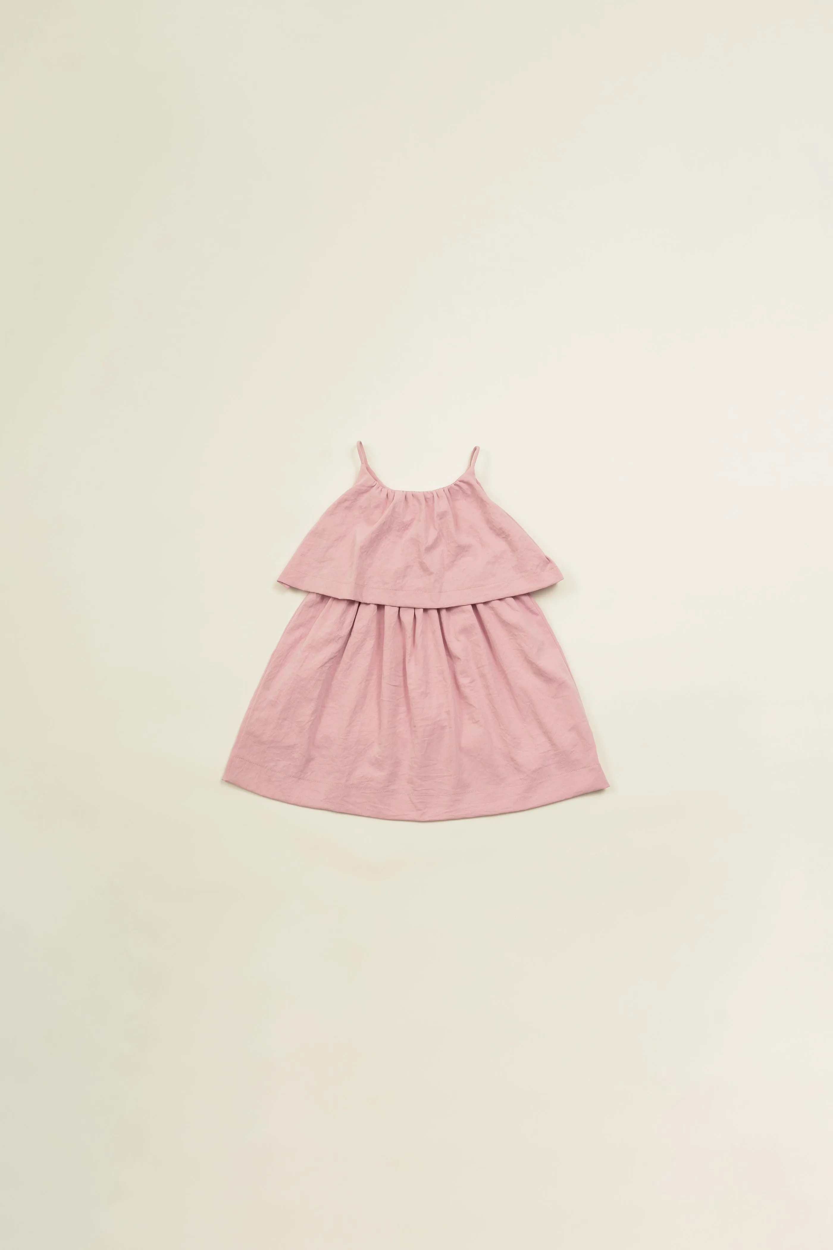 Mini Tiered Layered Dress in Hibiscus