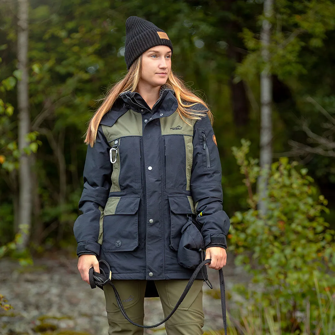 New Waterproof Original Winter Jacket Lady (Black/Olive)