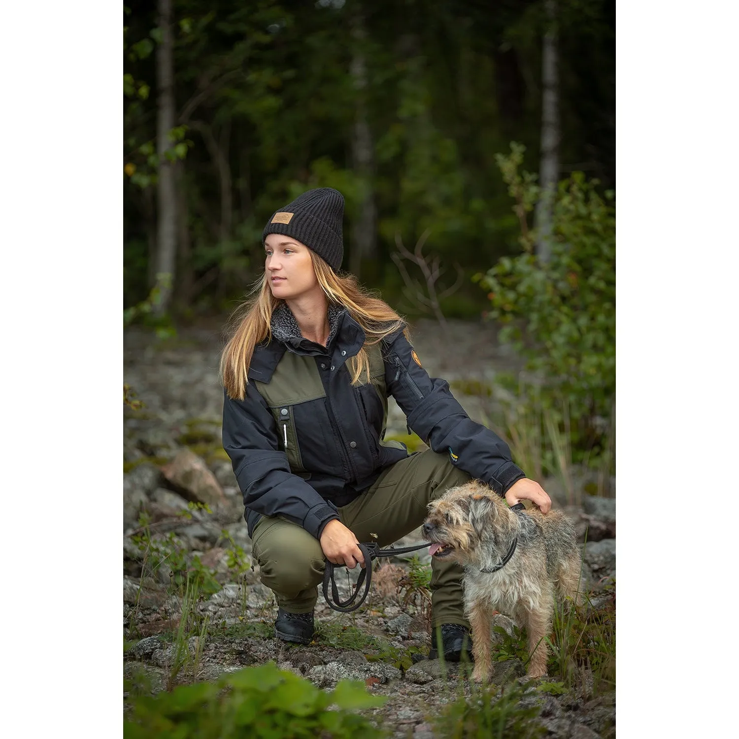 New Waterproof Original Winter Jacket Lady (Black/Olive)
