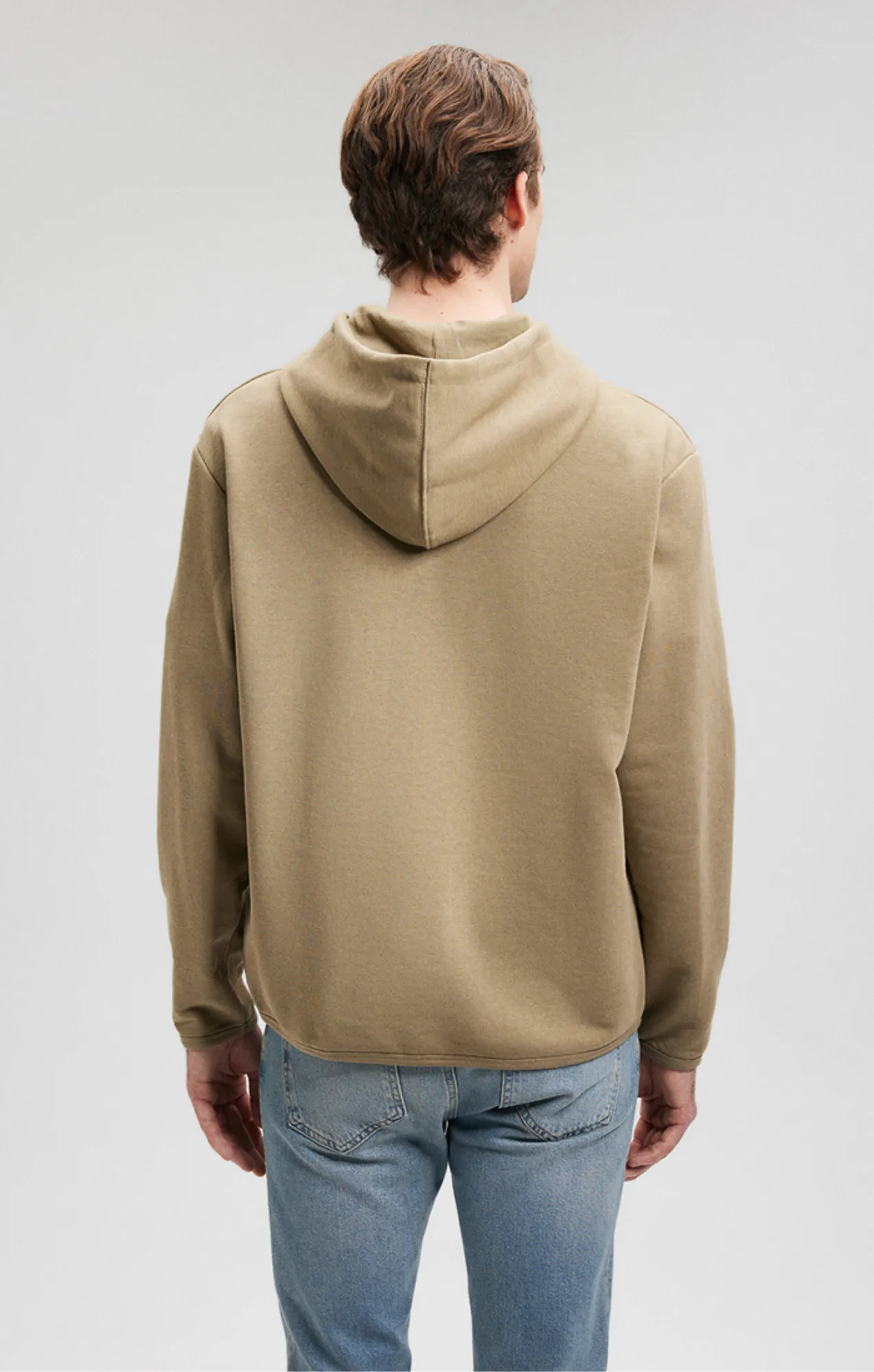 QUARTER ZIP HOODIE IN MERMAID