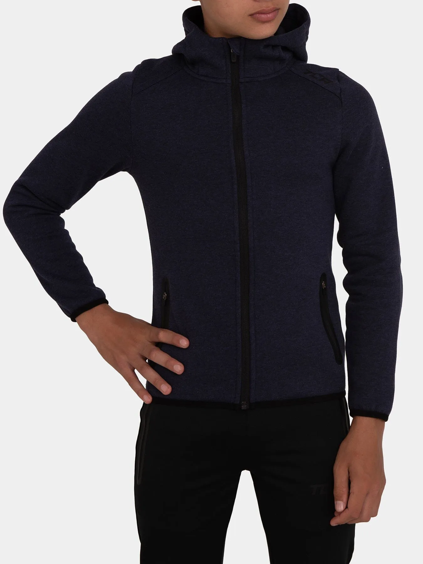 Revolution Tech Gym Running Hoodie For Kids Boys Girls With Zip Pockets