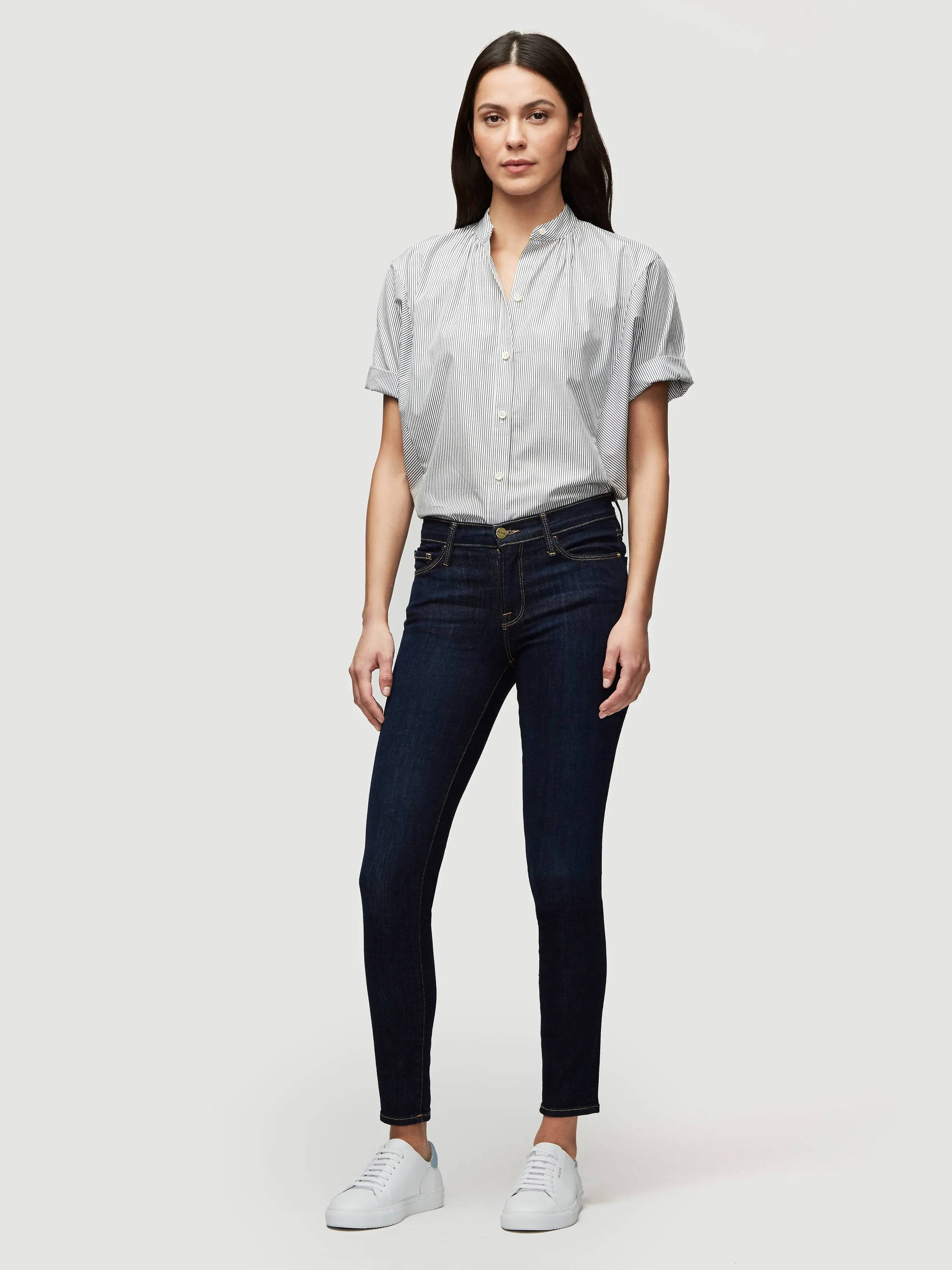 Roll Sleeve Shirt -- Noir Multi