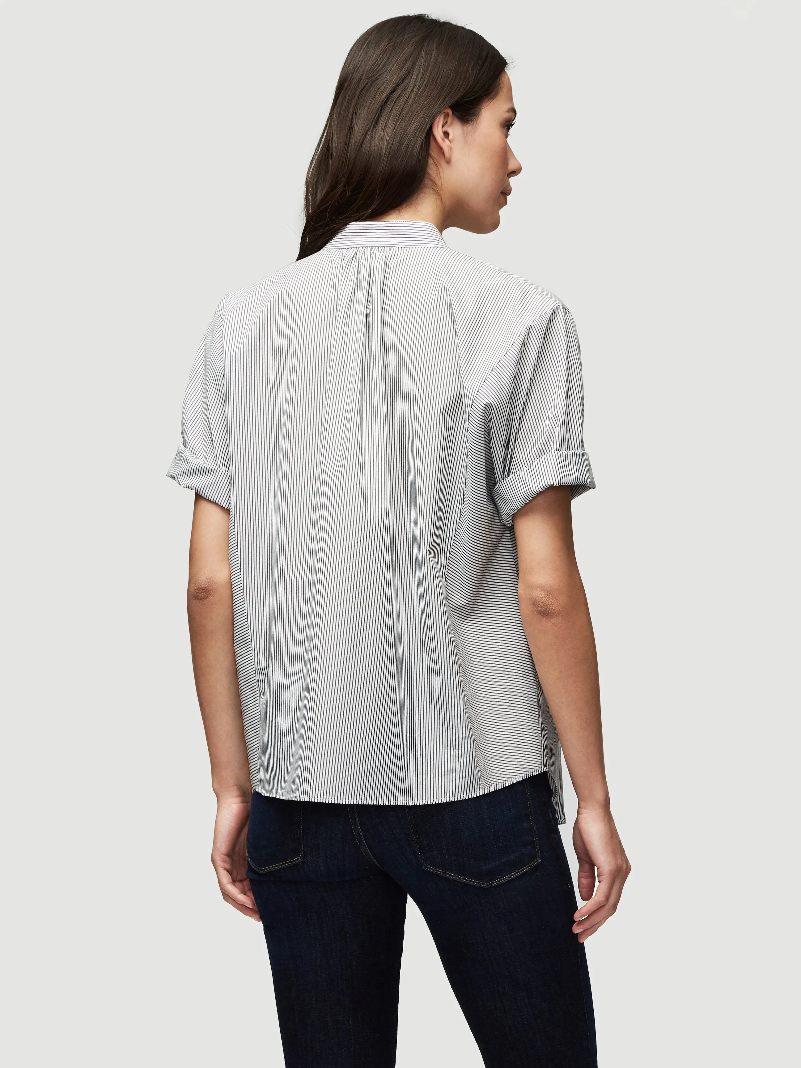 Roll Sleeve Shirt -- Noir Multi