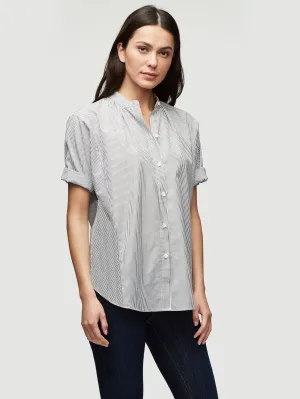Roll Sleeve Shirt -- Noir Multi