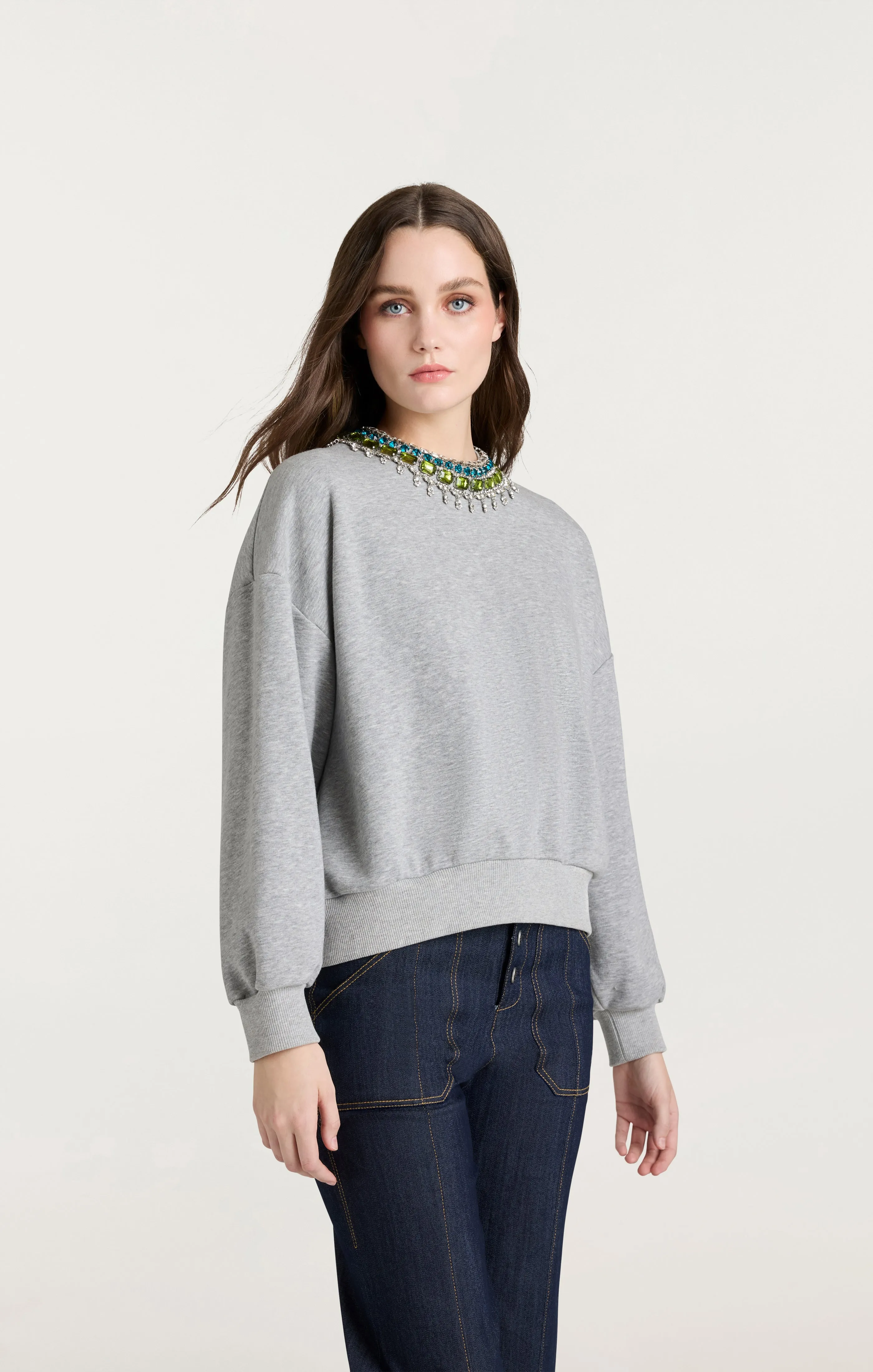 Stacked Necklace Brandy Pullover