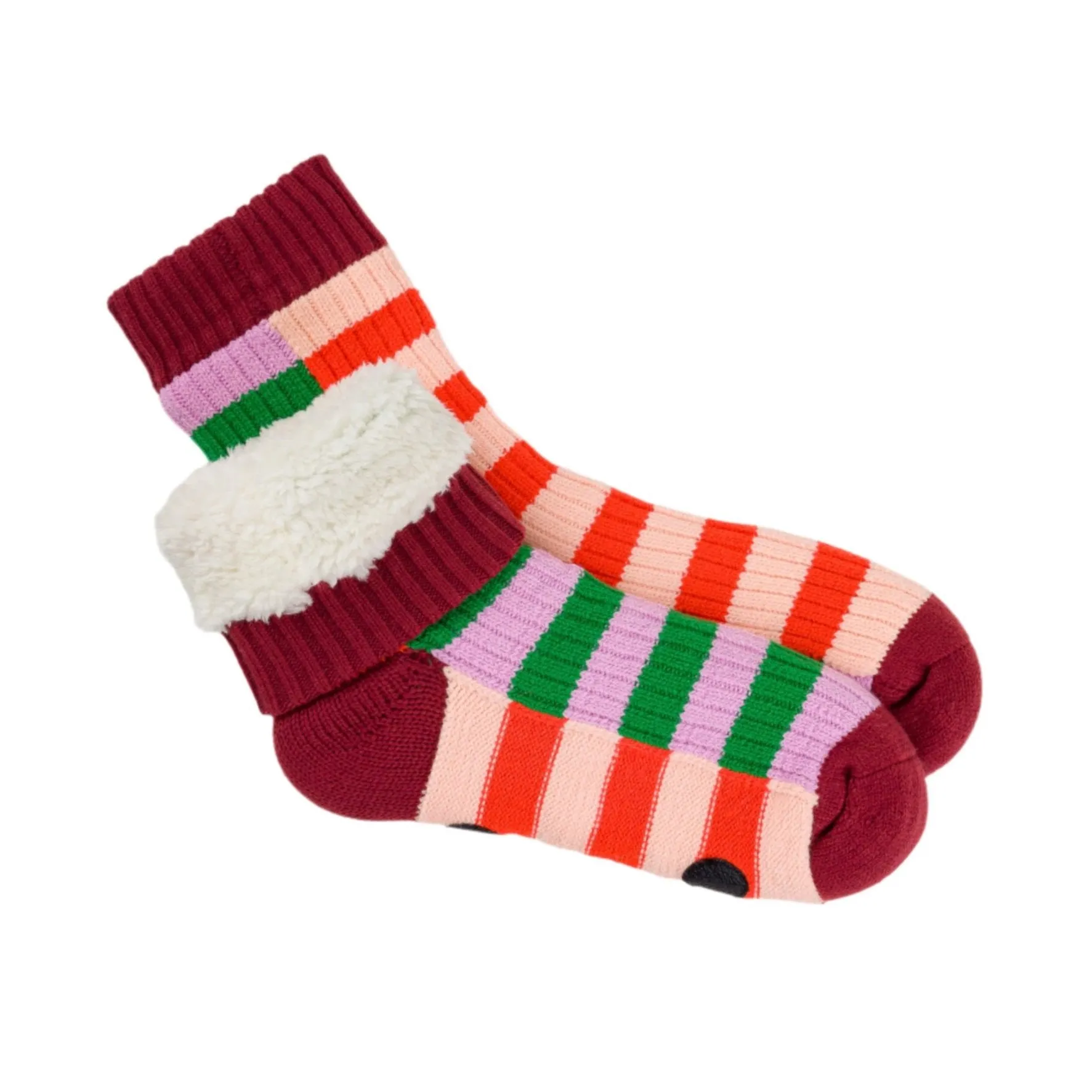Super Stripe Knit House Socks