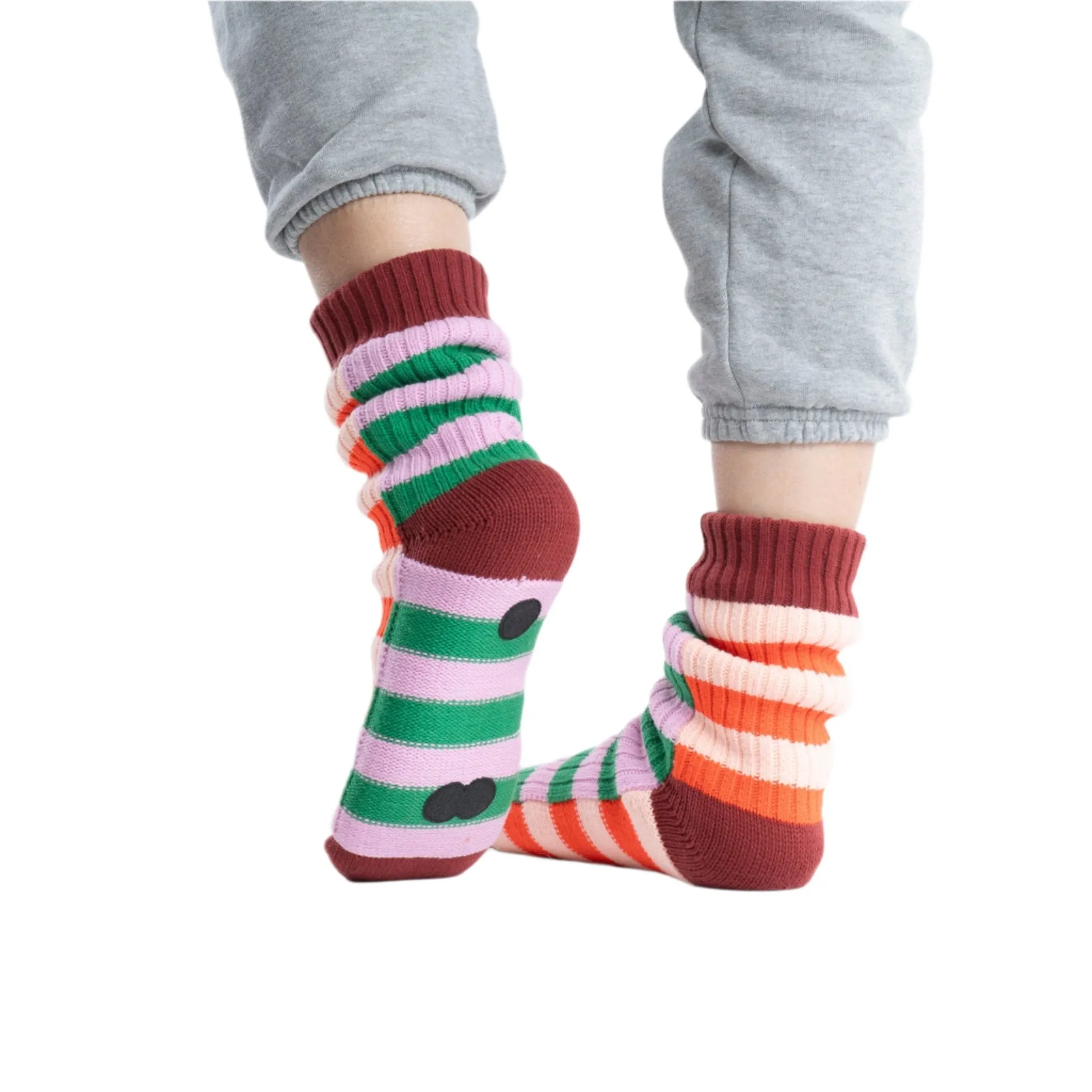 Super Stripe Knit House Socks