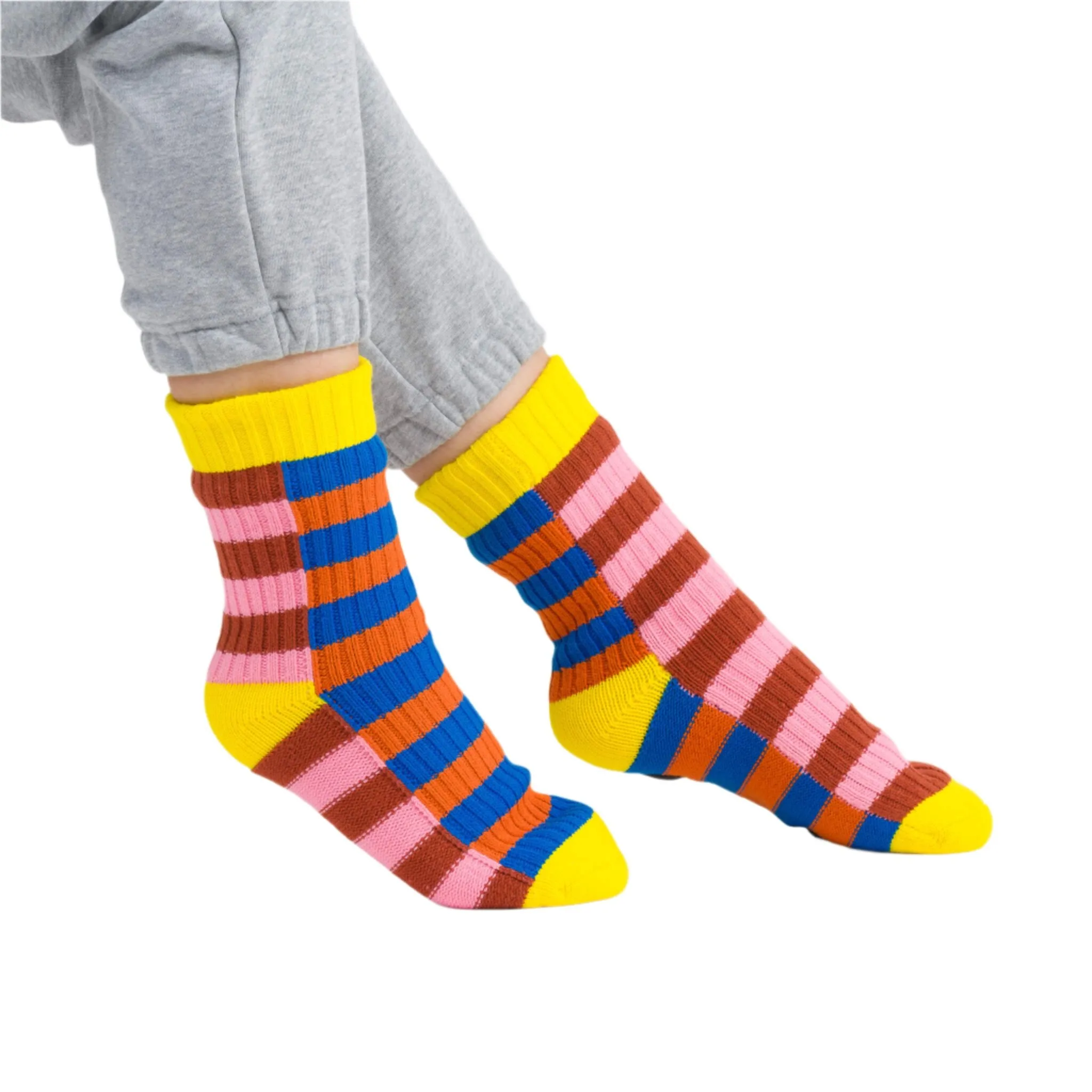 Super Stripe Knit House Socks