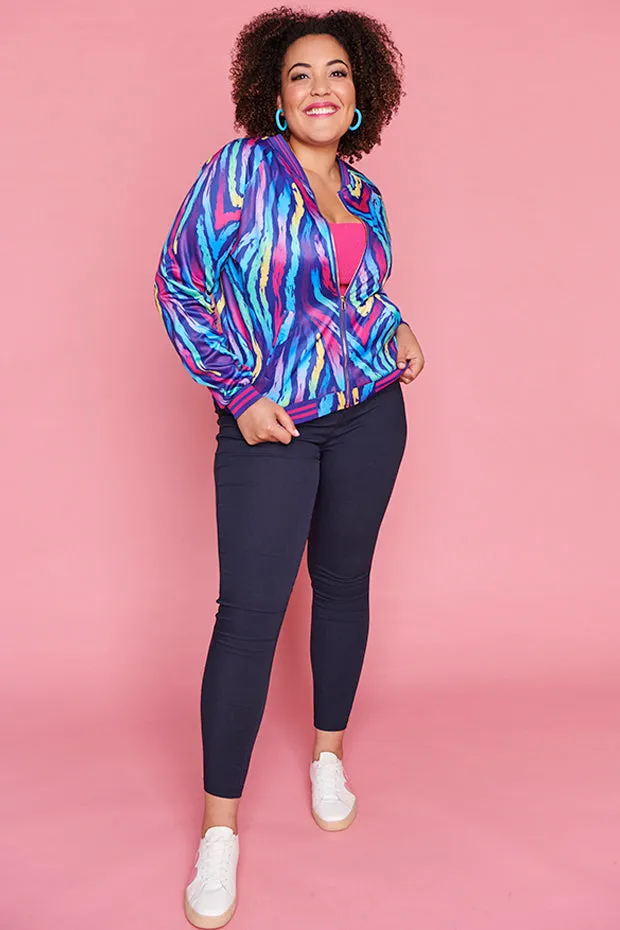 Sutton Rainbow Zebra Jacket