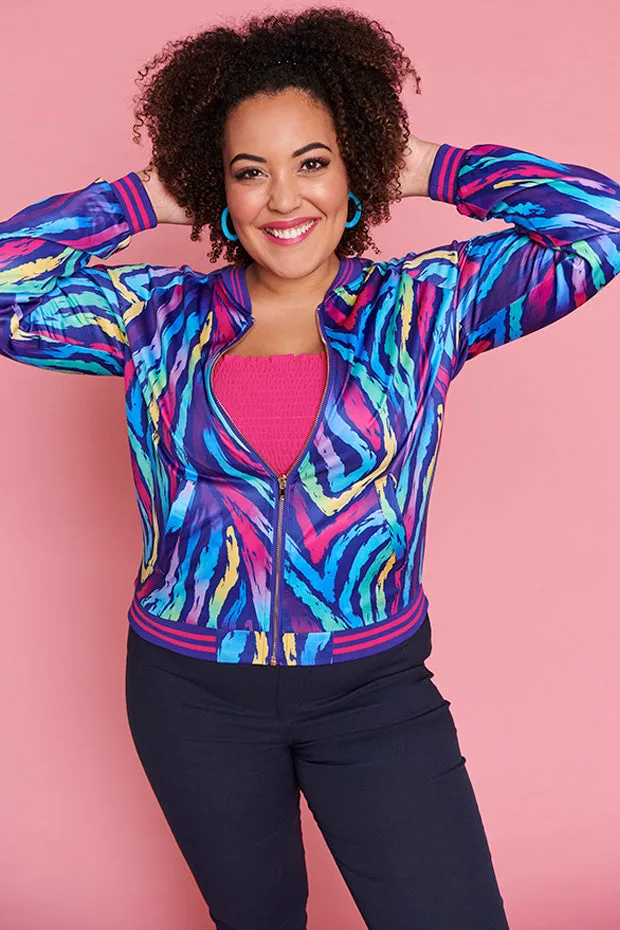 Sutton Rainbow Zebra Jacket