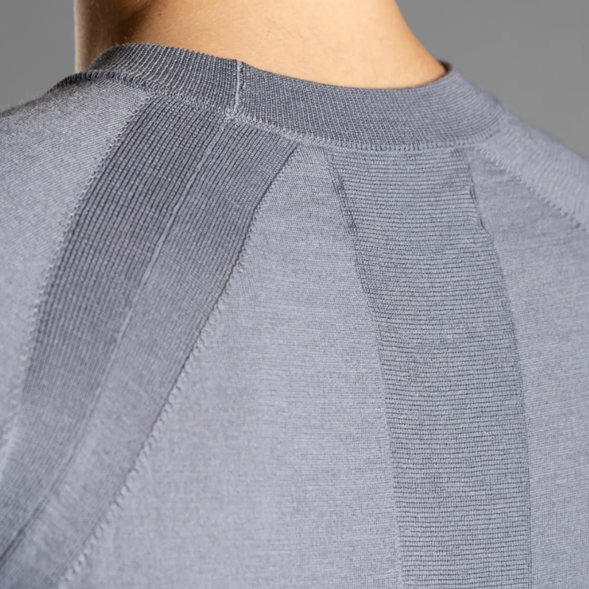 Tech Merino Crew Glacier Grey