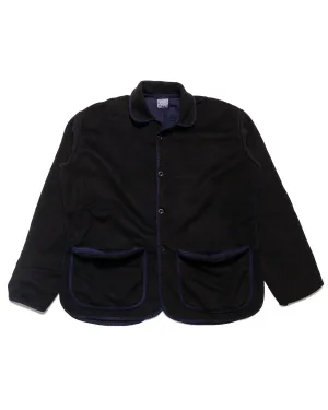 Tender Type 942 Lobster Tail Jacket Black Wool Baize Hadal Blue