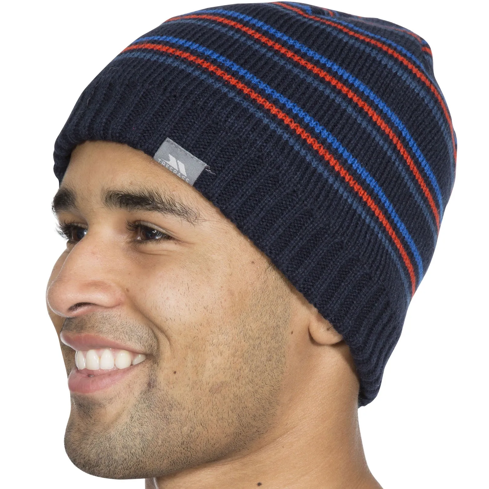 Trespass Adults Ray Fleece Lined Striped Beanie Hat