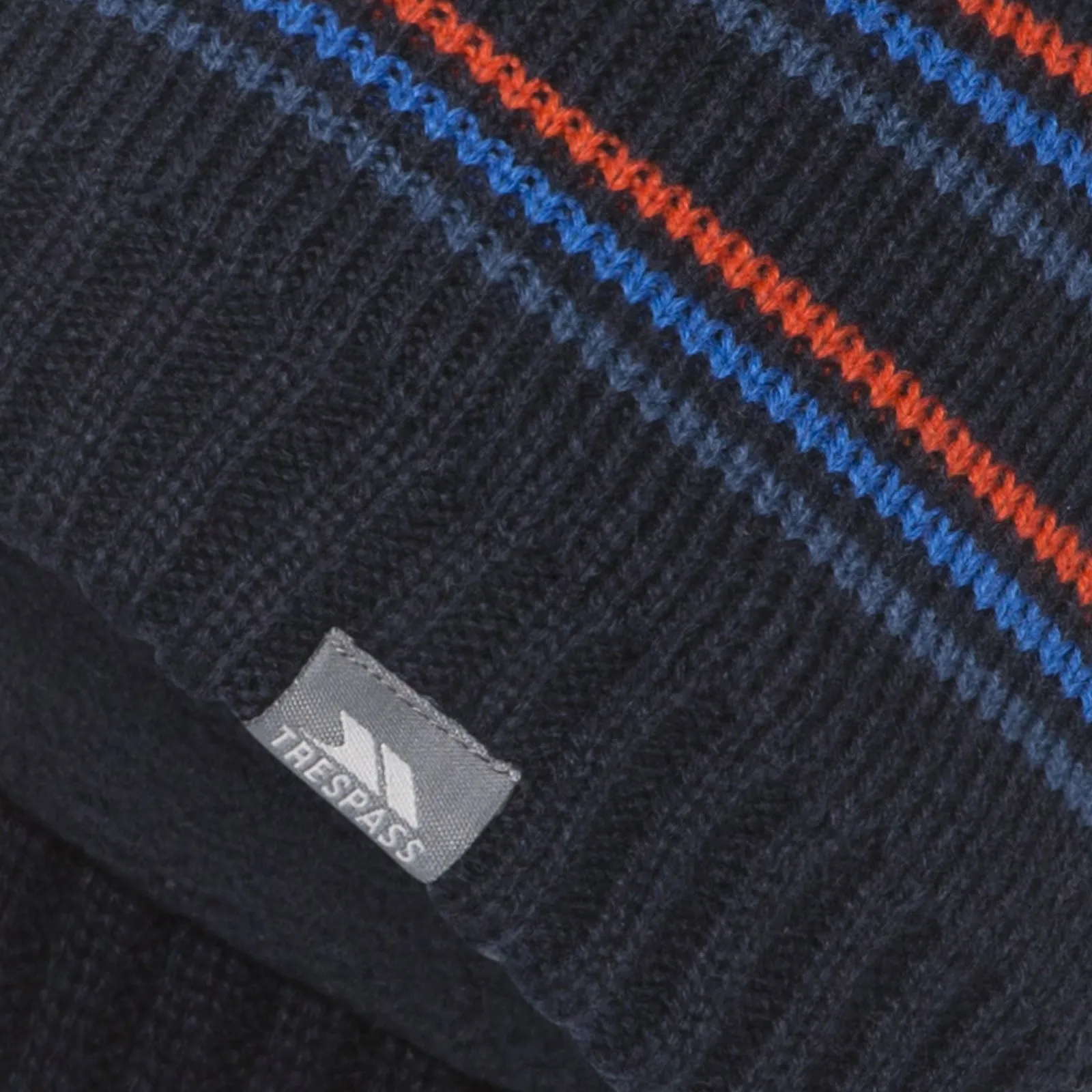 Trespass Adults Ray Fleece Lined Striped Beanie Hat