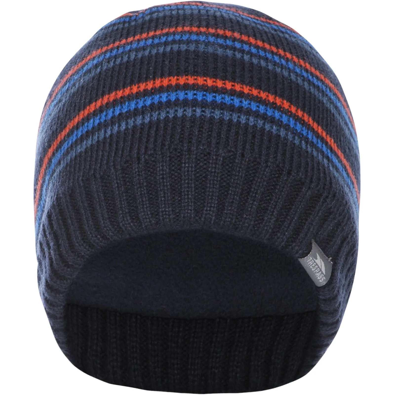 Trespass Adults Ray Fleece Lined Striped Beanie Hat