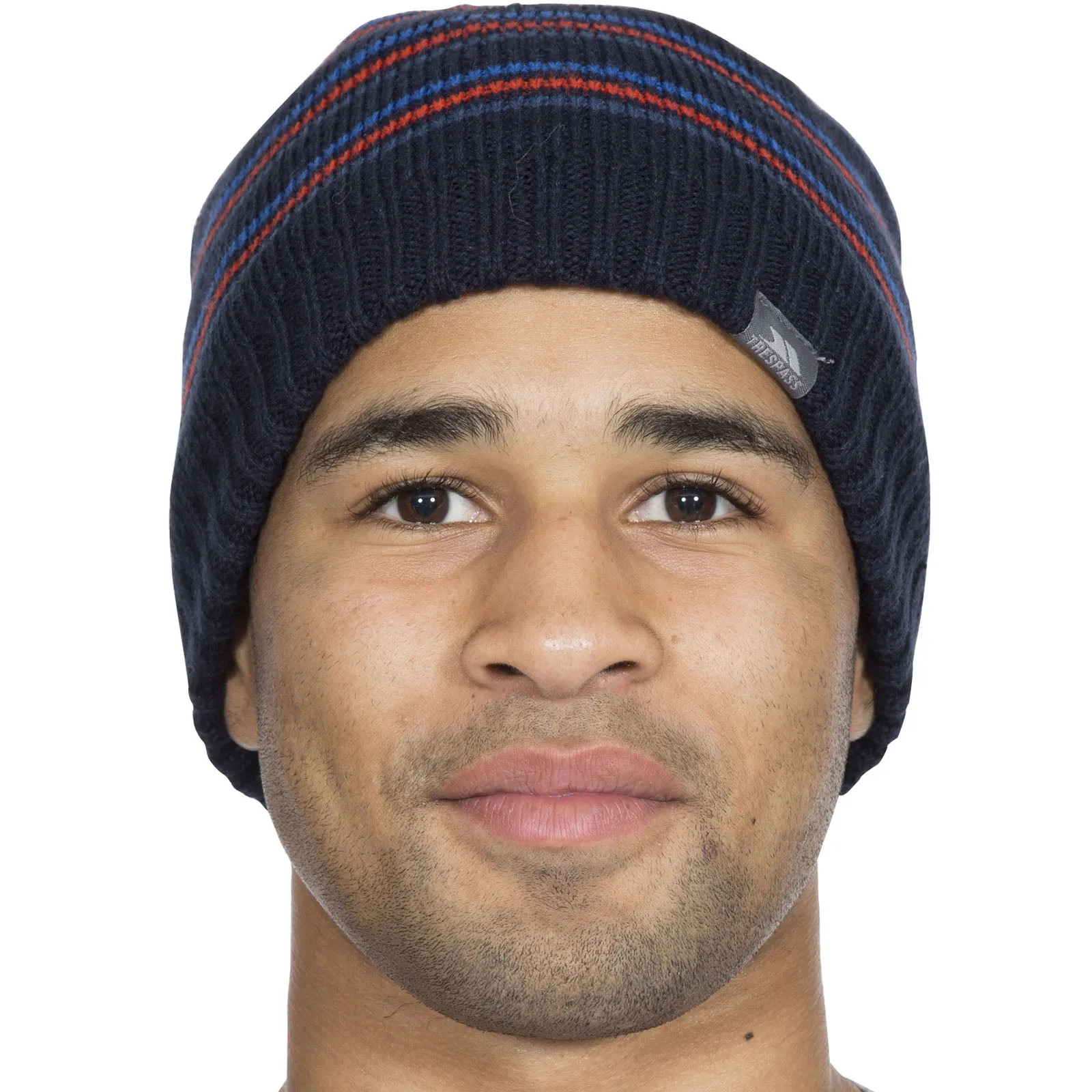Trespass Adults Ray Fleece Lined Striped Beanie Hat