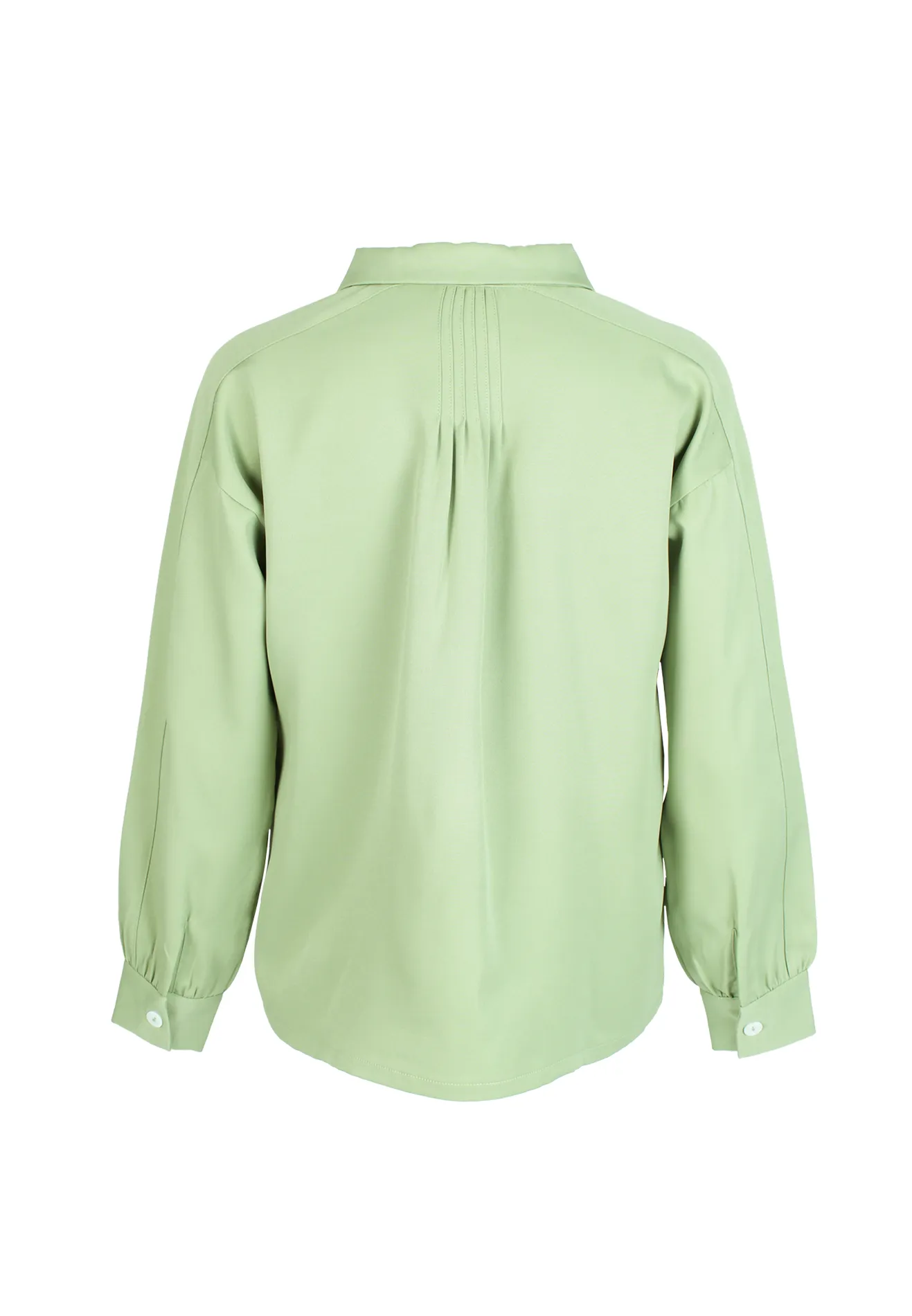VCollar Liner Cut Blouse with Stripe