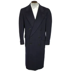 Vintage 1950s Mens Overcoat Harry Gold Montreal Cashmere Blend Wool Coat Sz L XL