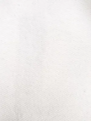 White 10OZ 100% Cotton Brushed Denim Fabric