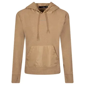 Womens LS Cloud Fleece Hoodie Warm Brown Heather - AW23